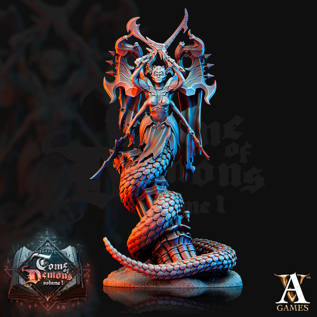 Tamareth War General TTRPG Miniature Archvillain Games Demons