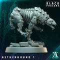 Netherhound Black Phalanx TTRPG Miniature Archvillain Games Sci-Fi