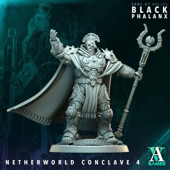 Netherworld Conclave / Savant Black Phalanx TTRPG Miniature Archvillain Games Sci-Fi