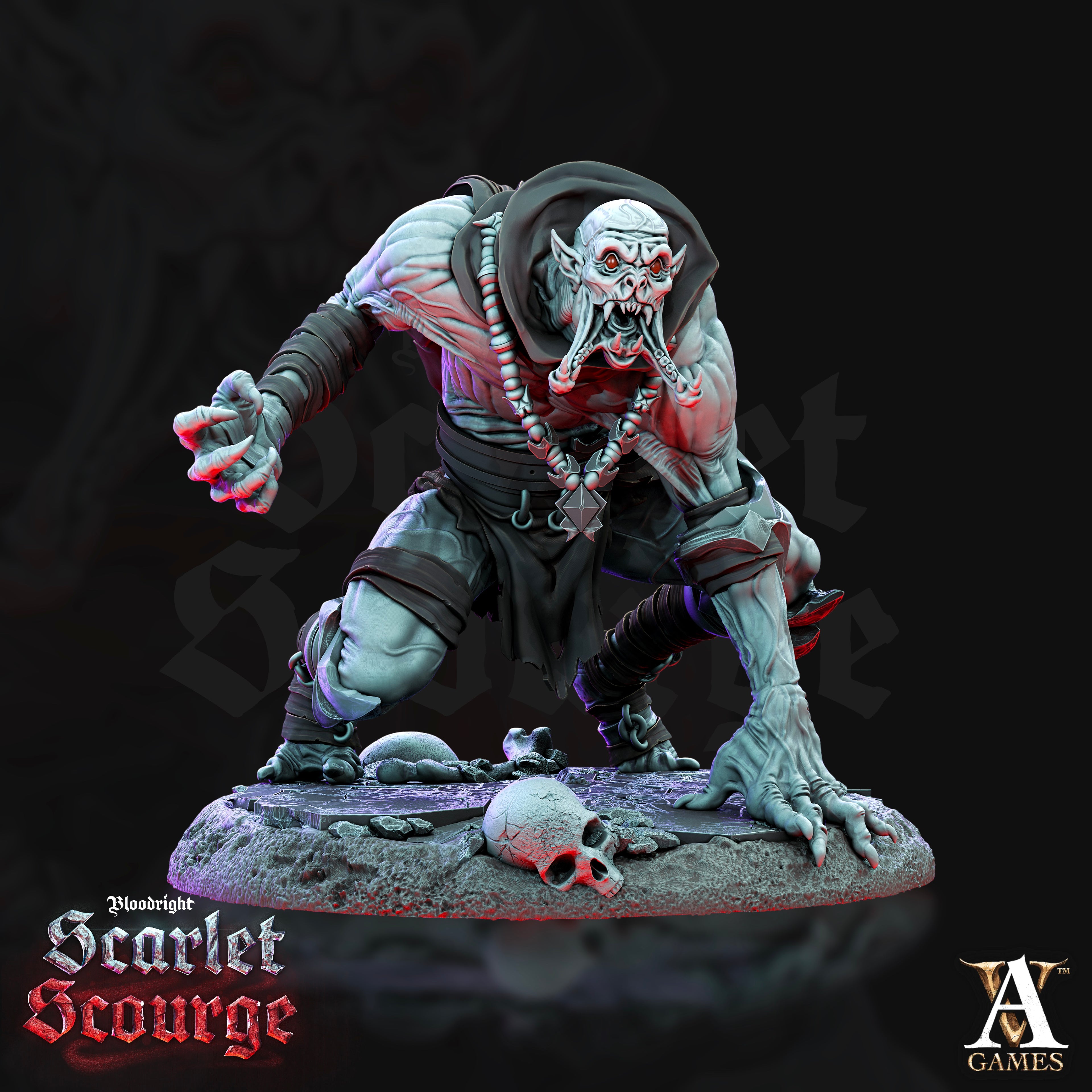 Awakened Ghoul TTRPG Miniature Archvillain Games Vampires