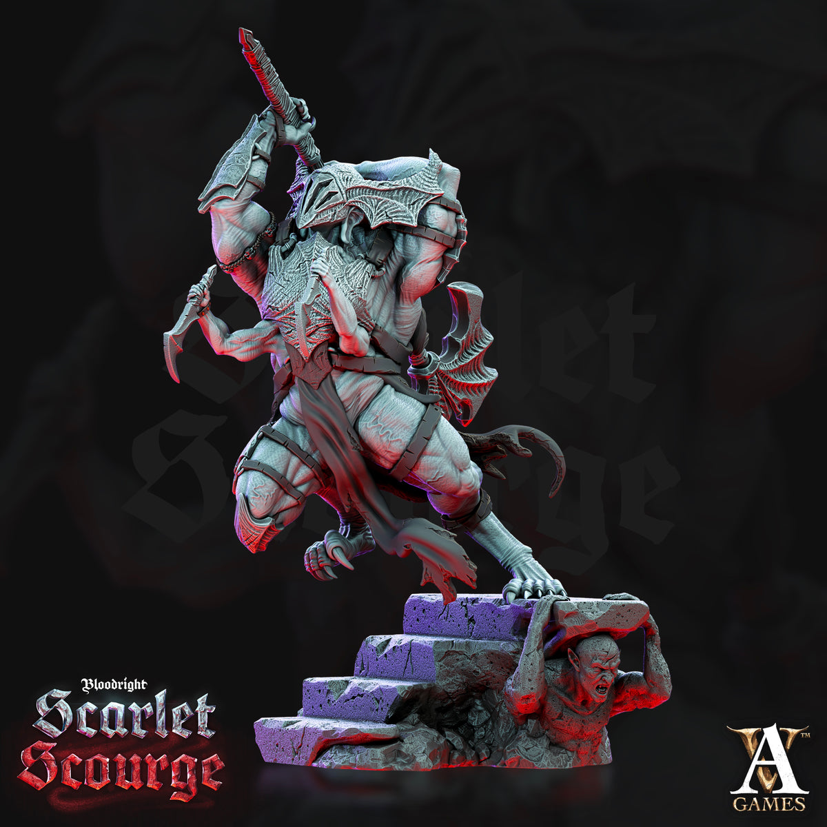 Frenzied Bloodspawn TTRPG Miniature Archvillain Games Vampires