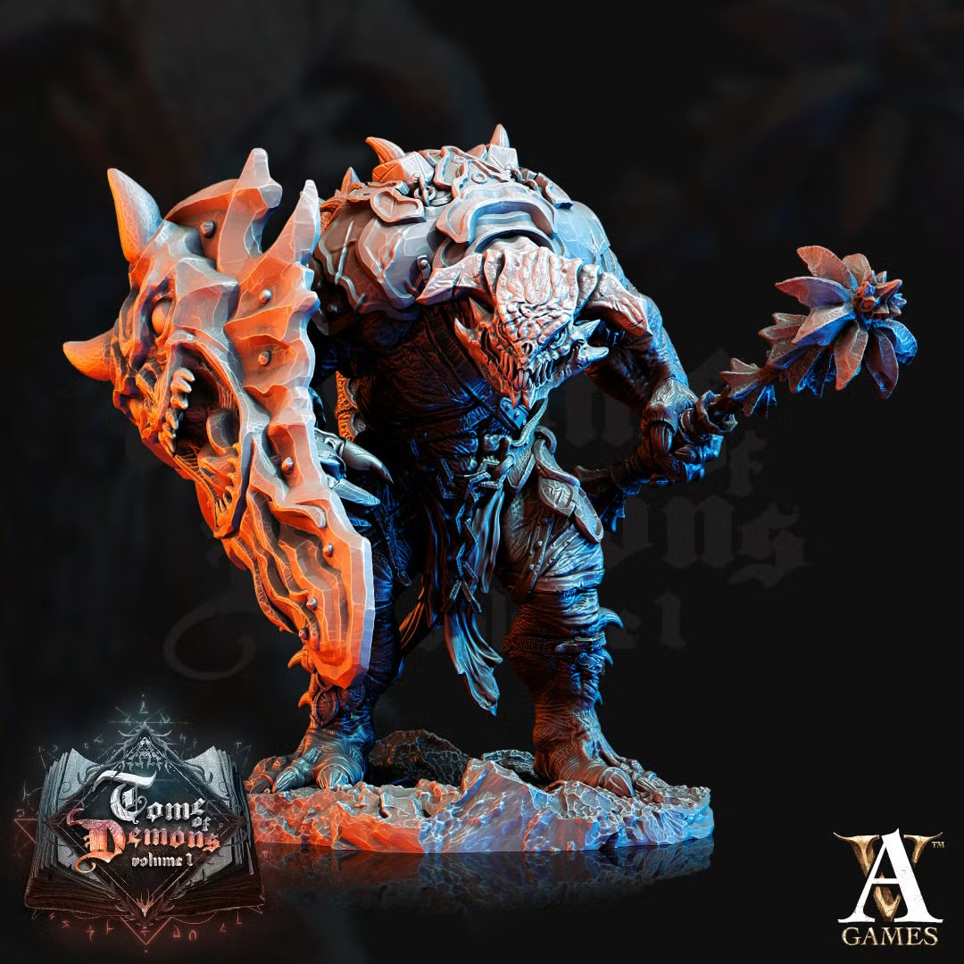 Outworld Vanguard Demonspawn TTRPG Miniature Archvillain Games Demons