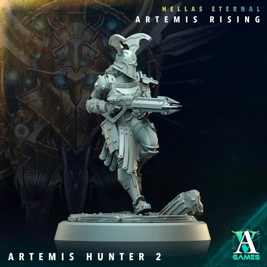 Artemis Executor/Hunter & First Vestal Sons of Hellas TTRPG Miniature Archvillain Games Sci-Fi
