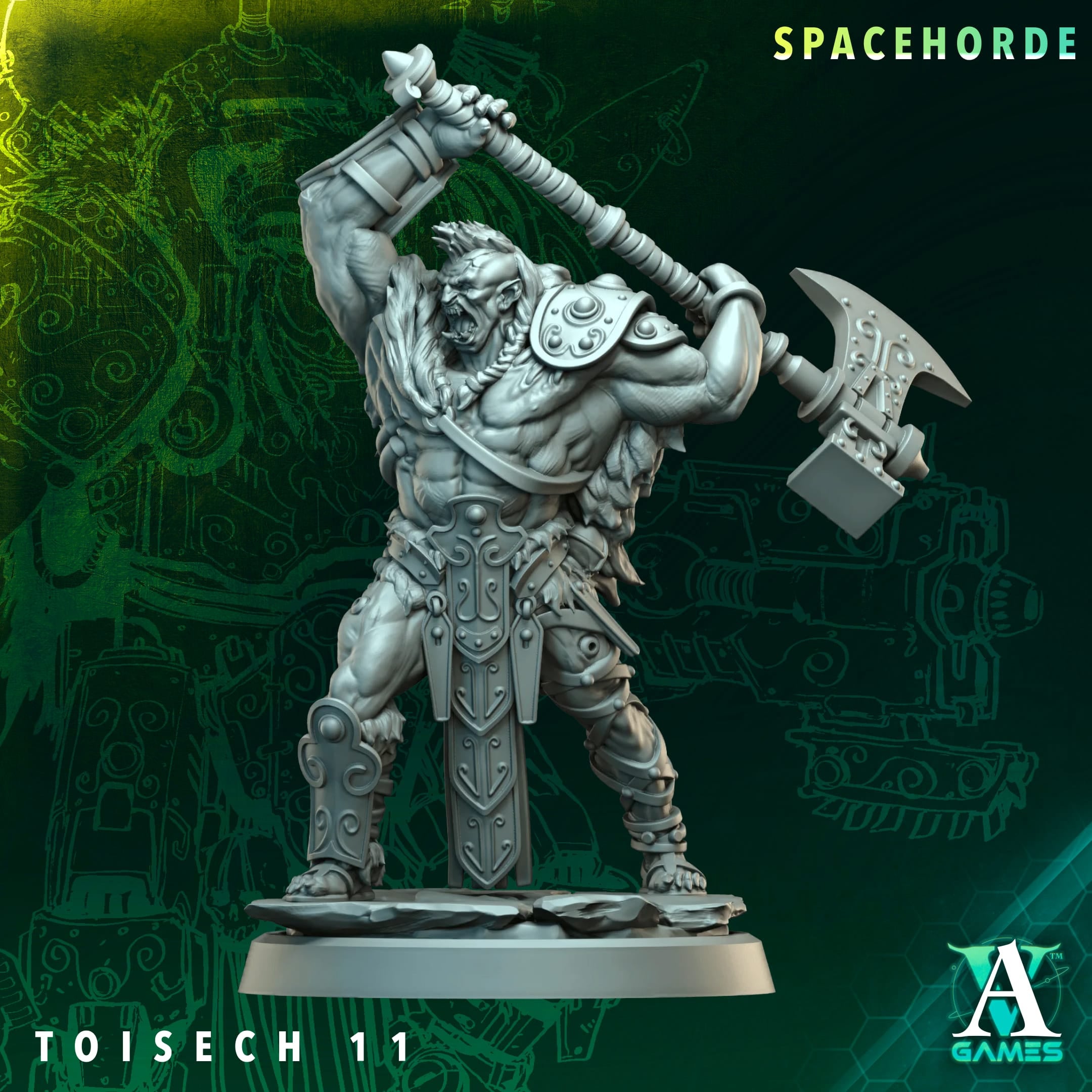 Toisech Spacehorde TTRPG Miniature Archvillain Games Sci-Fi