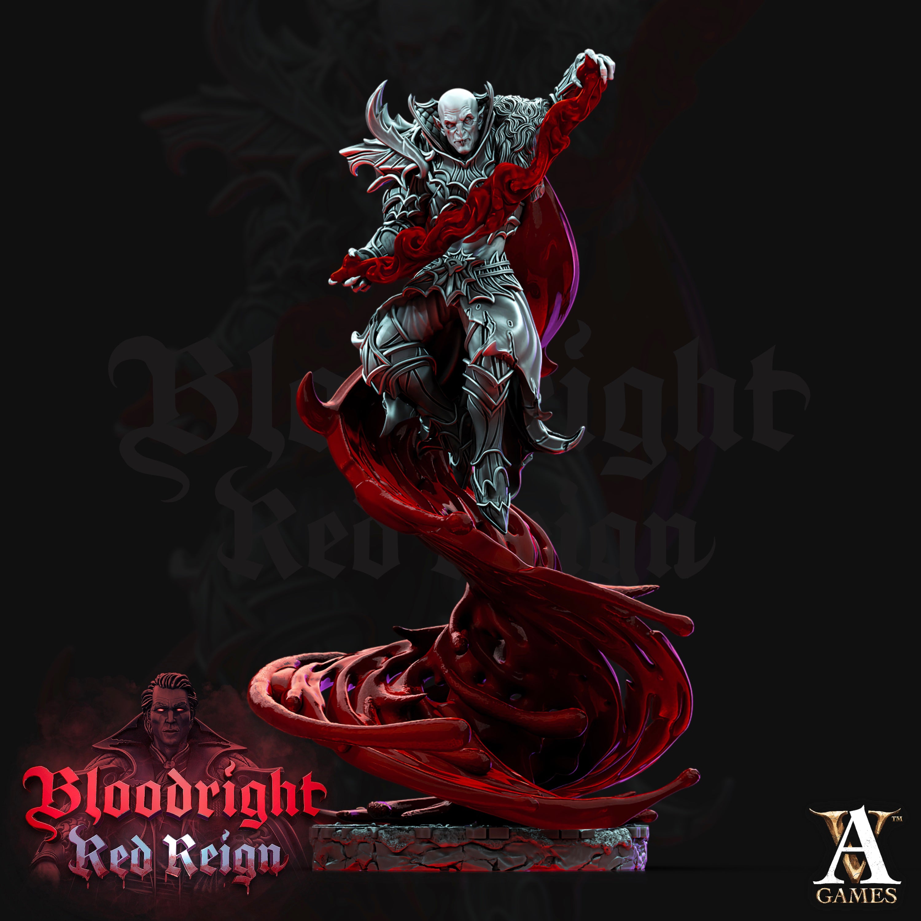 Bloodcloak Vampire TTRPG Miniature Archvillain Games Vampires
