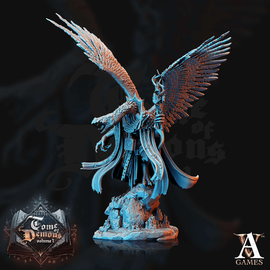 Anzu, Vulduk Scion of Pazuzu TTRPG Miniature Archvillain Games Demons