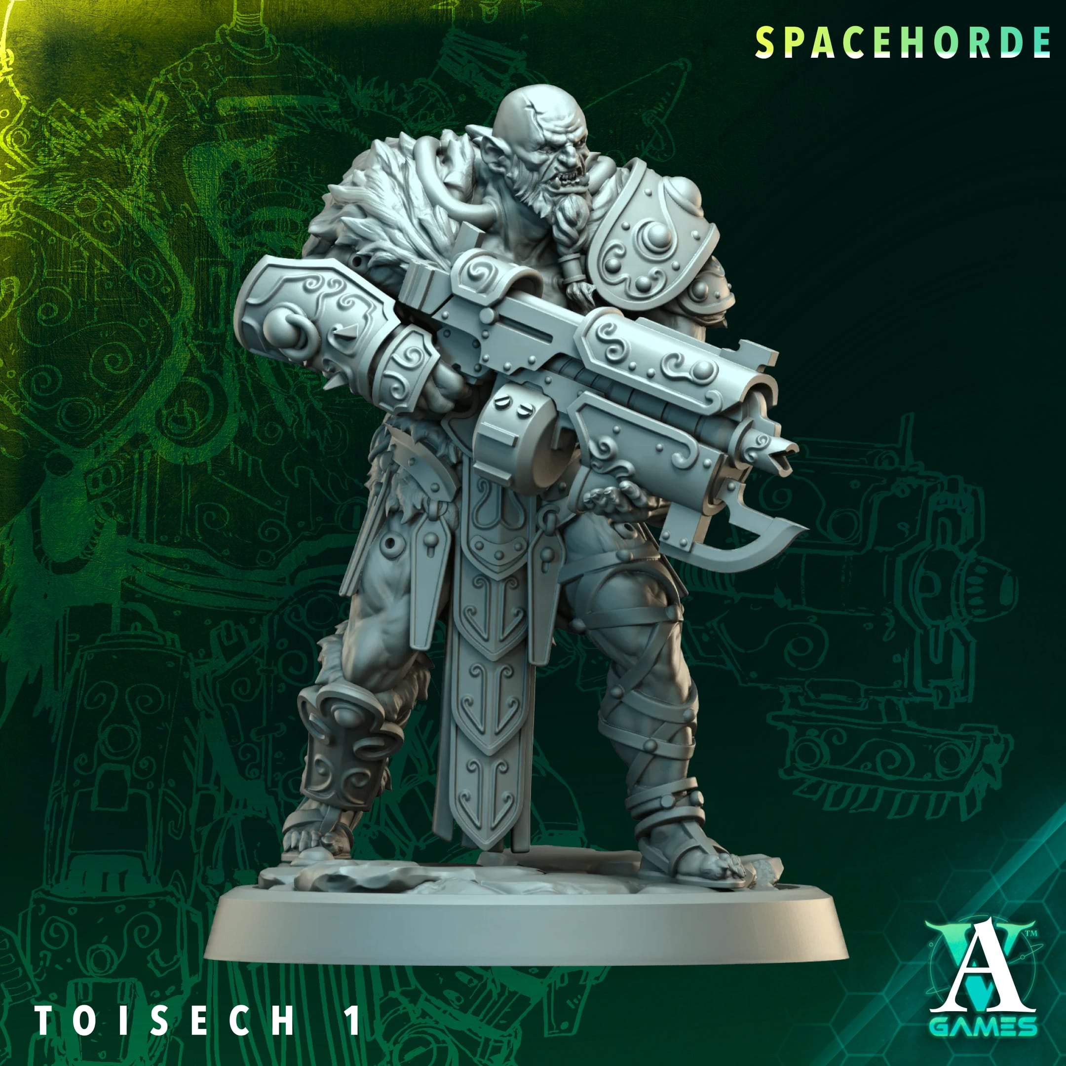 Toisech Spacehorde TTRPG Miniature Archvillain Games Sci-Fi
