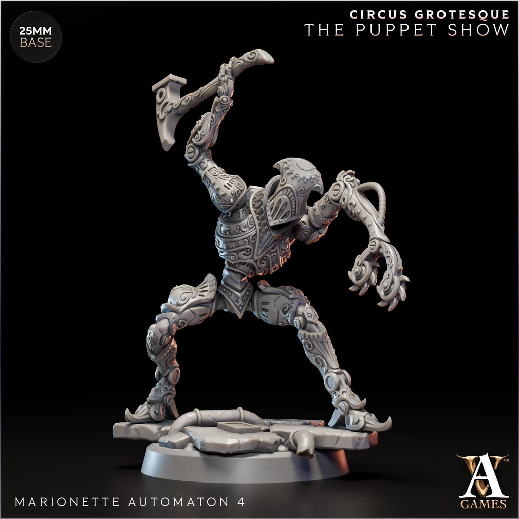 Marionette/Workshop Automaton Circus Grotesque TTRPG Miniature Archvillain Games Fantasy