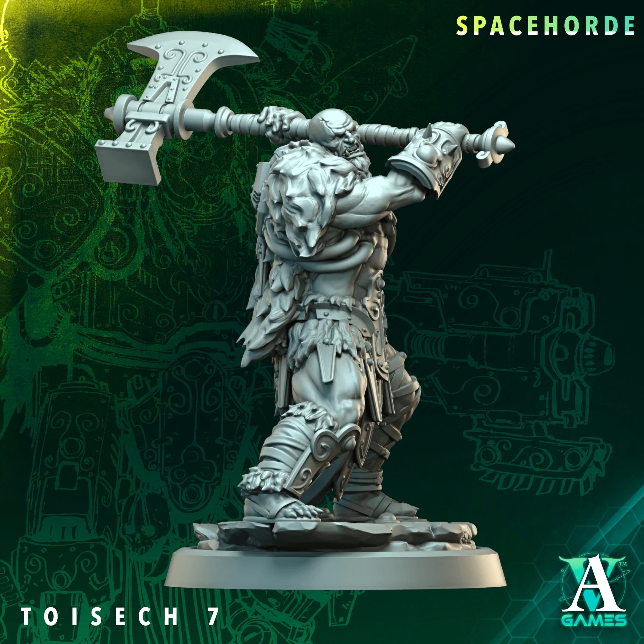 Toisech Spacehorde TTRPG Miniature Archvillain Games Sci-Fi