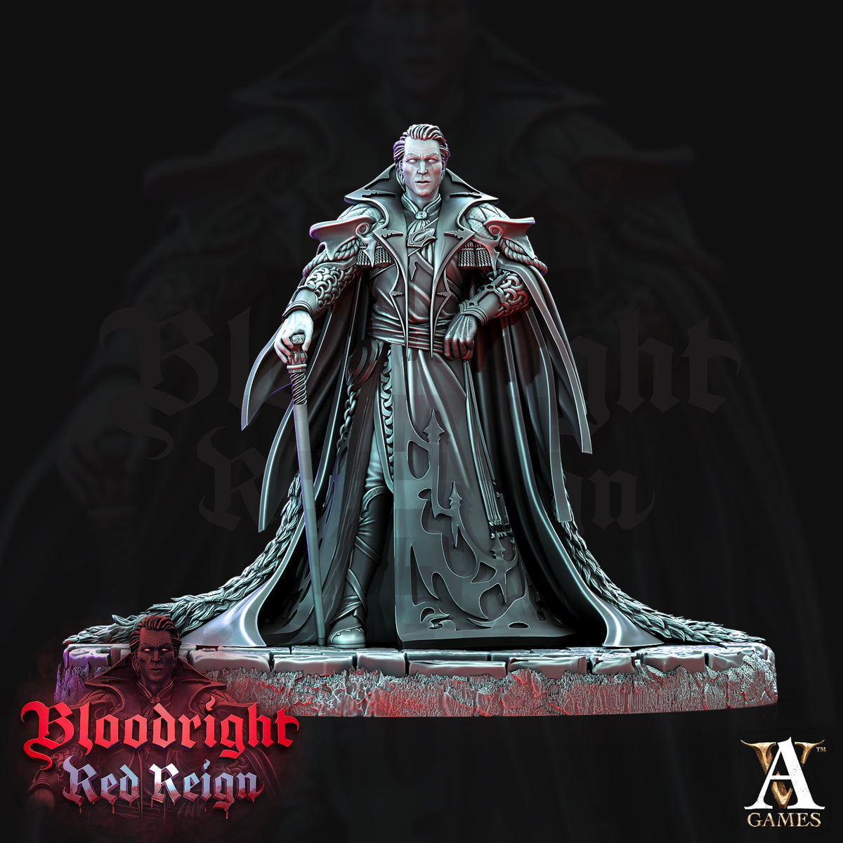 Count Vladimir Rosunescu Vampire Lord TTRPG Miniature Archvillain Games Vampires