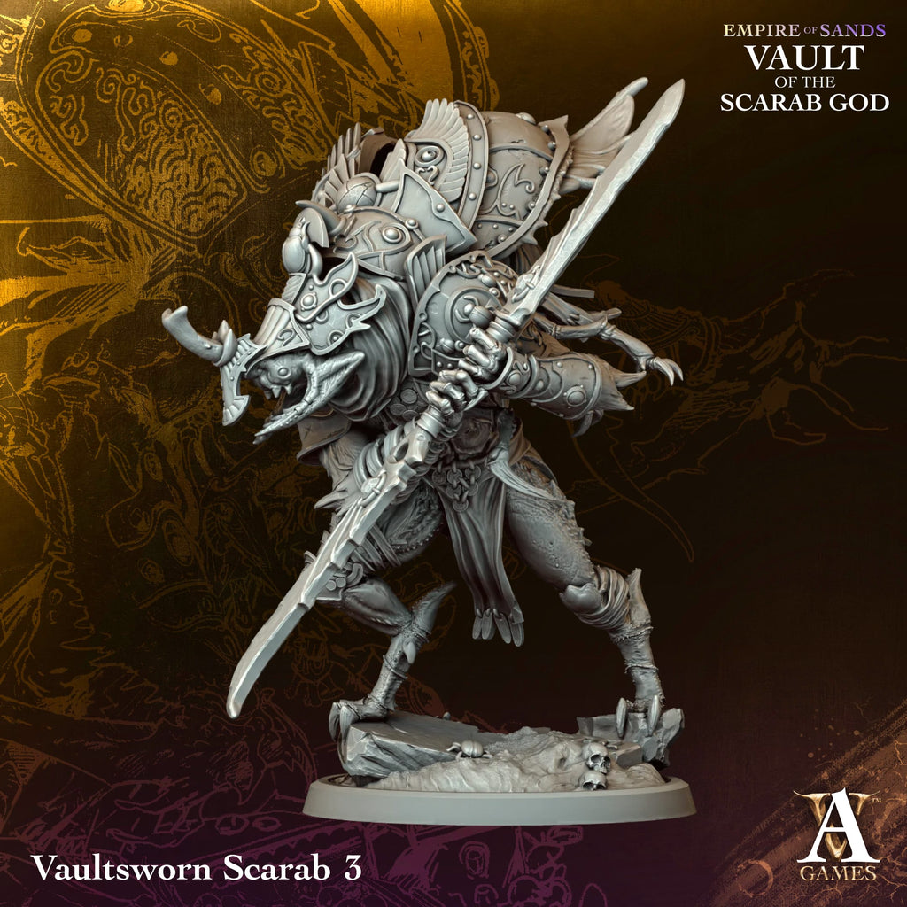 Vaultsworn Scarab Vault of Sand TTRPG Miniature Archvillain Games Fantasy