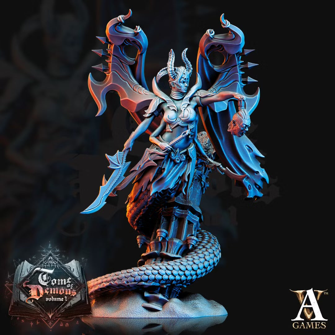 Tamareth War General TTRPG Miniature Archvillain Games Demons