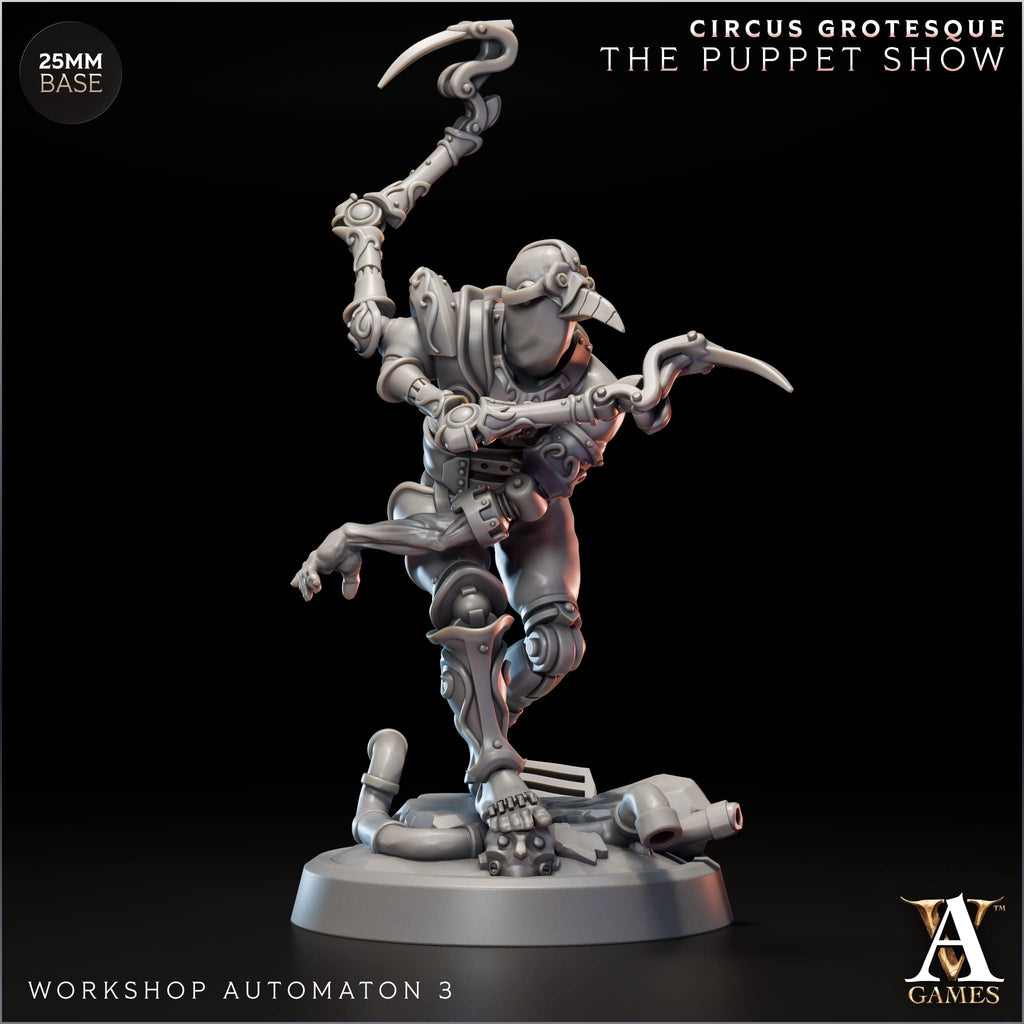 Marionette/Workshop Automaton Circus Grotesque TTRPG Miniature Archvillain Games Fantasy