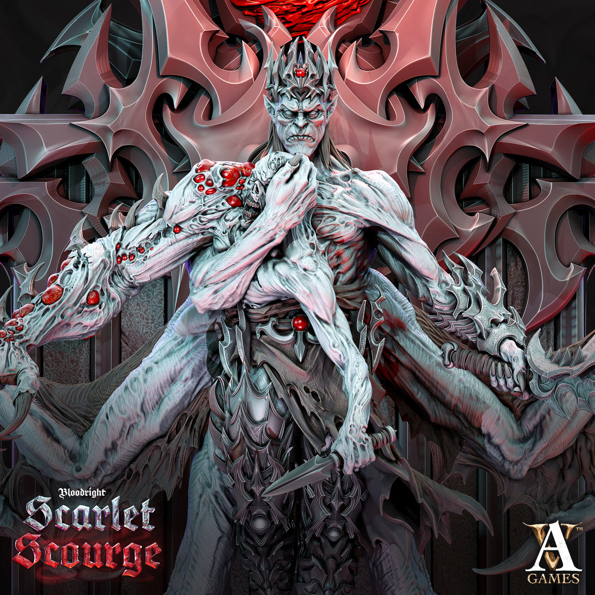 Kain The Eternal Vampire Lord TTRPG Miniature Archvillain Games Vampires