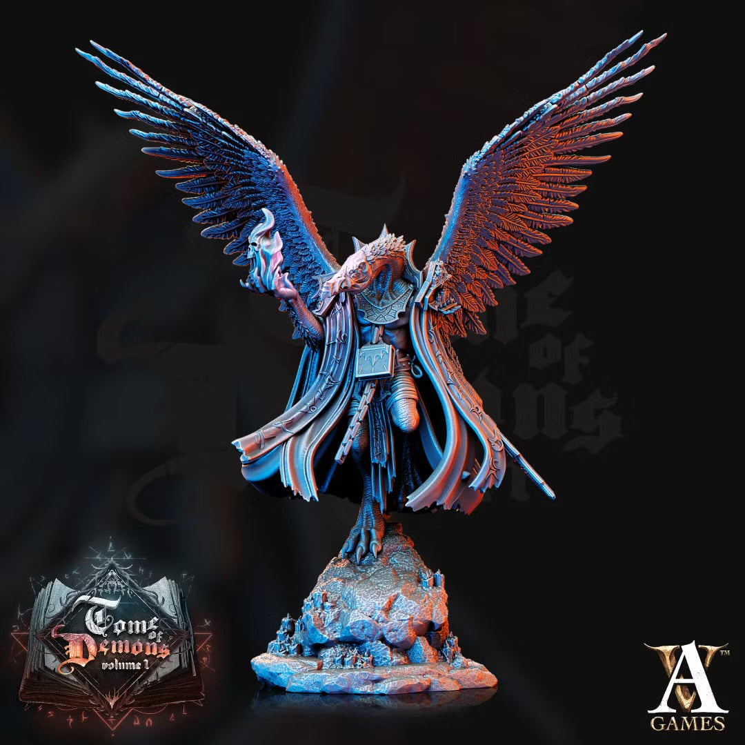 Anzu, Vulduk Scion of Pazuzu TTRPG Miniature Archvillain Games Demons
