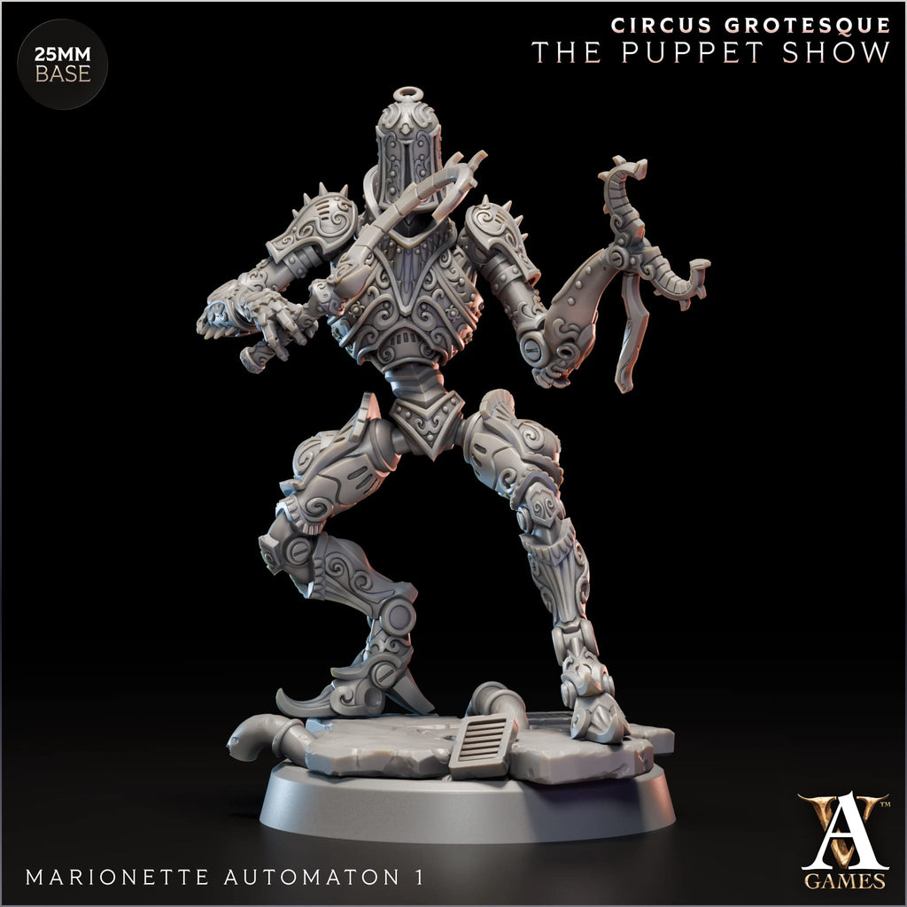 Marionette/Workshop Automaton Circus Grotesque TTRPG Miniature Archvillain Games Fantasy
