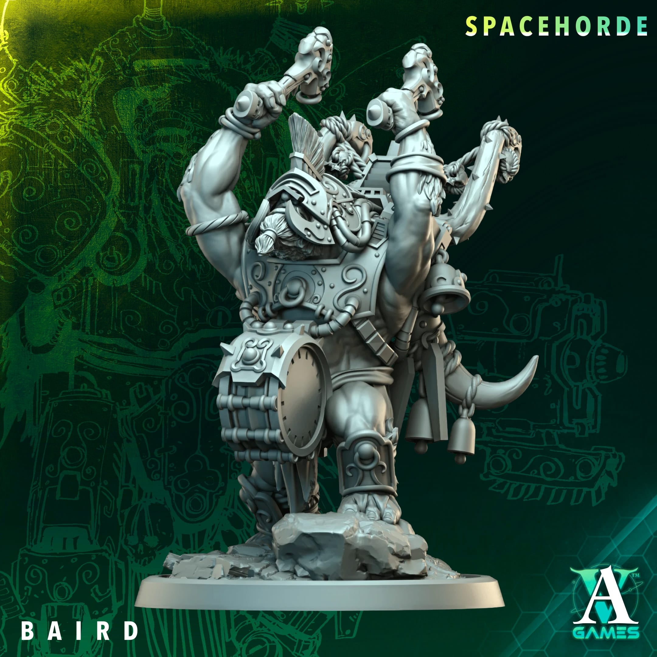 Baird Spacehorde TTRPG Miniature Archvillain Games Sci-Fi