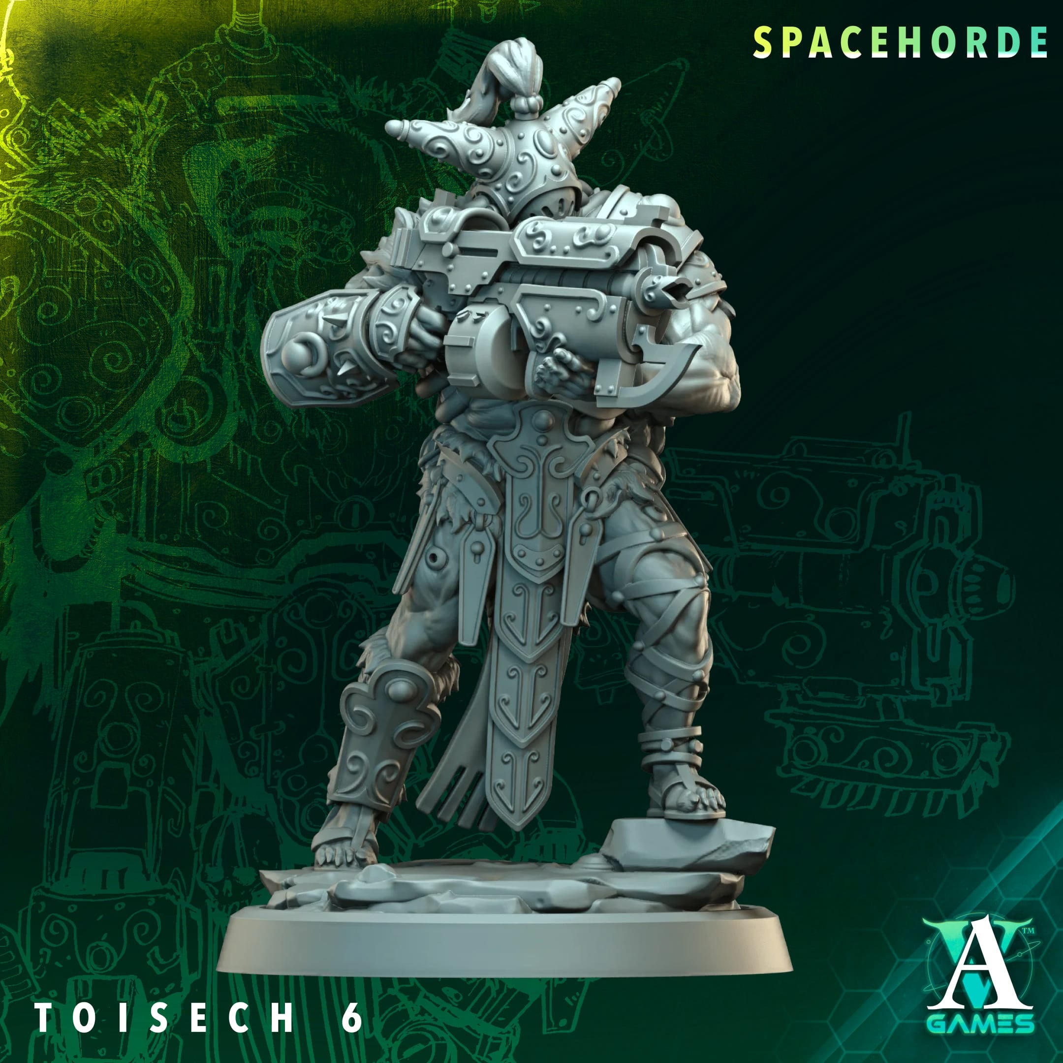 Toisech Spacehorde TTRPG Miniature Archvillain Games Sci-Fi