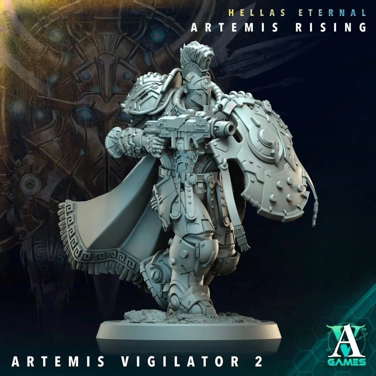 Apex/Artemis Vigilator Sons of Hellas TTRPG Miniature Archvillain Games Sci-Fi