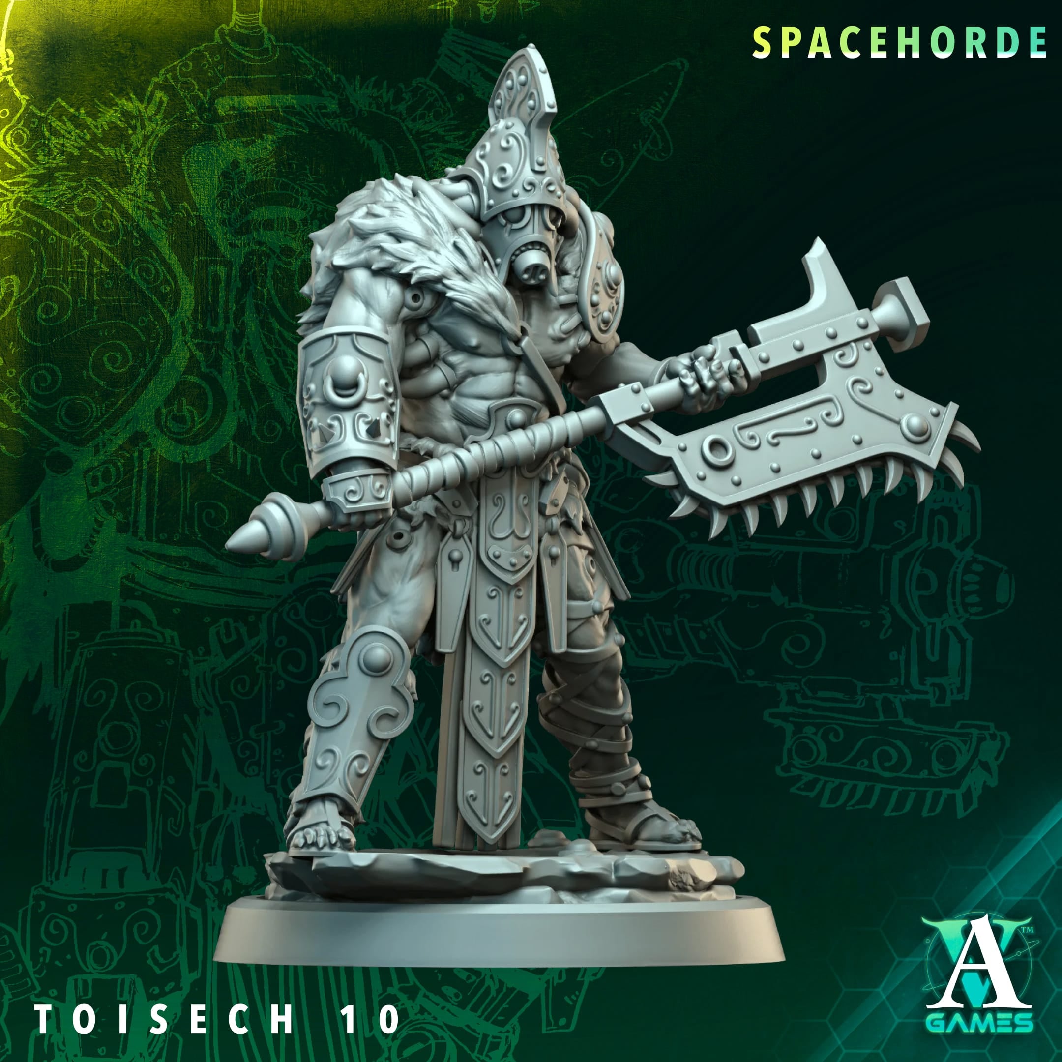 Toisech Spacehorde TTRPG Miniature Archvillain Games Sci-Fi