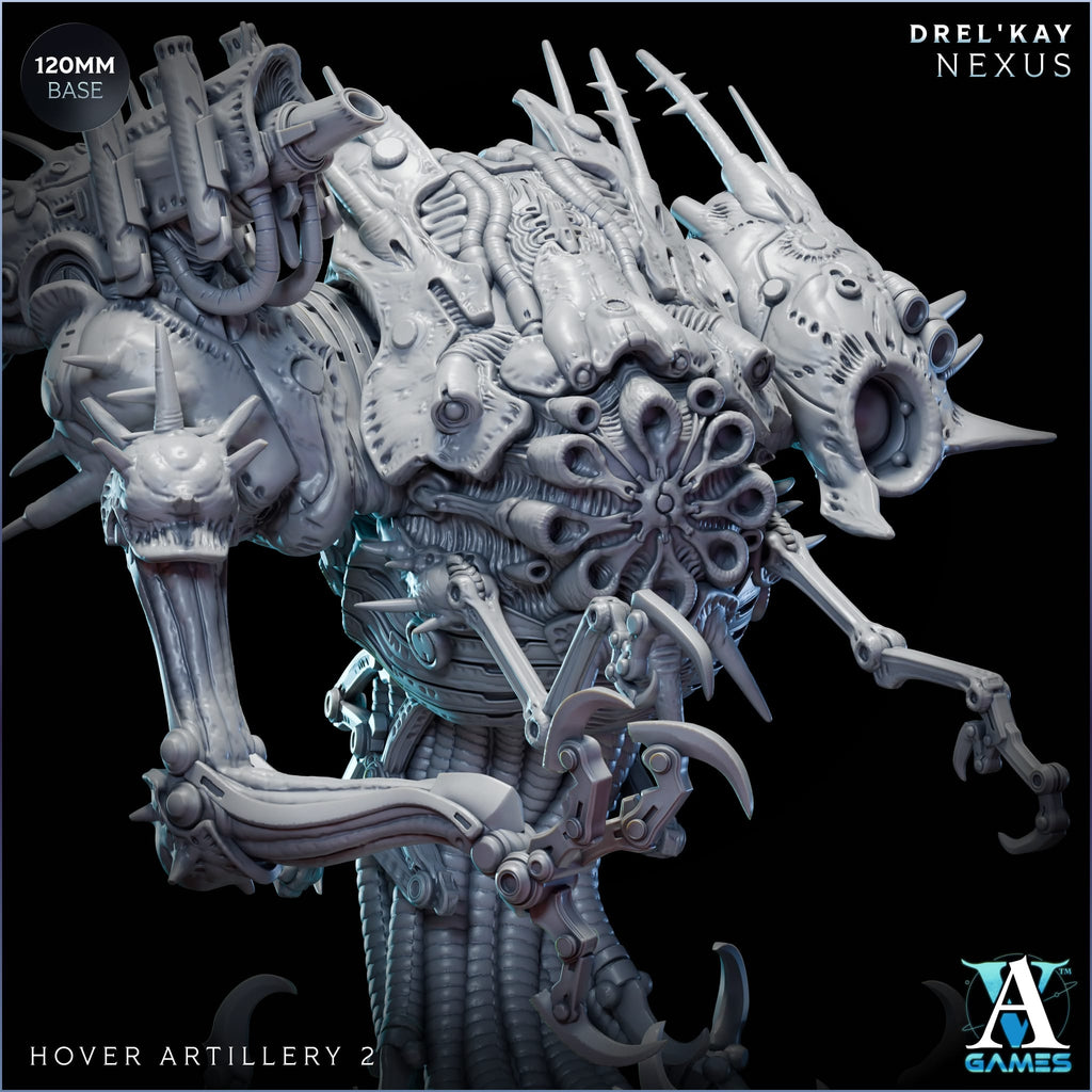 Hover Artillery Drel’ Kay Boss TTRPG Miniature Archvillain Games Sci-Fi