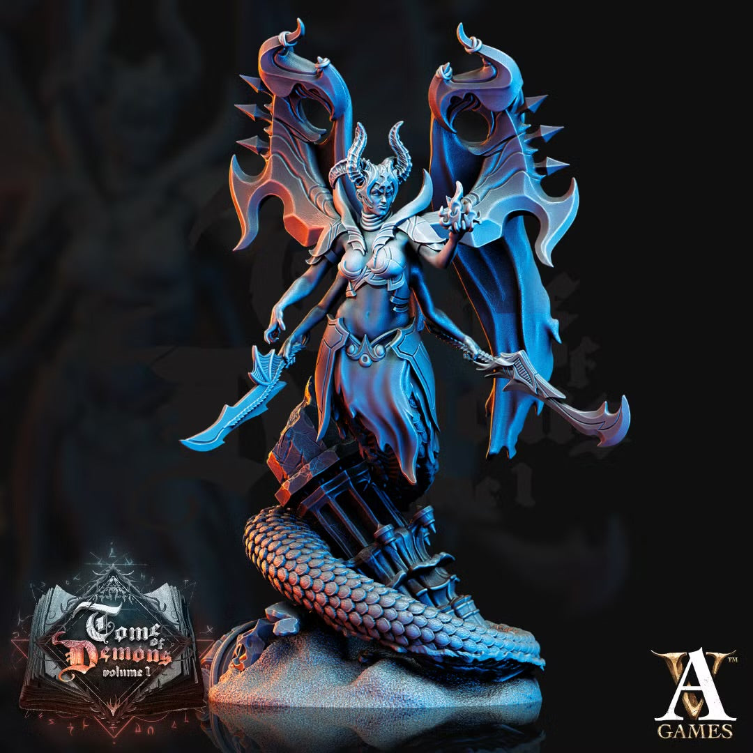 Tamareth War General TTRPG Miniature Archvillain Games Demons
