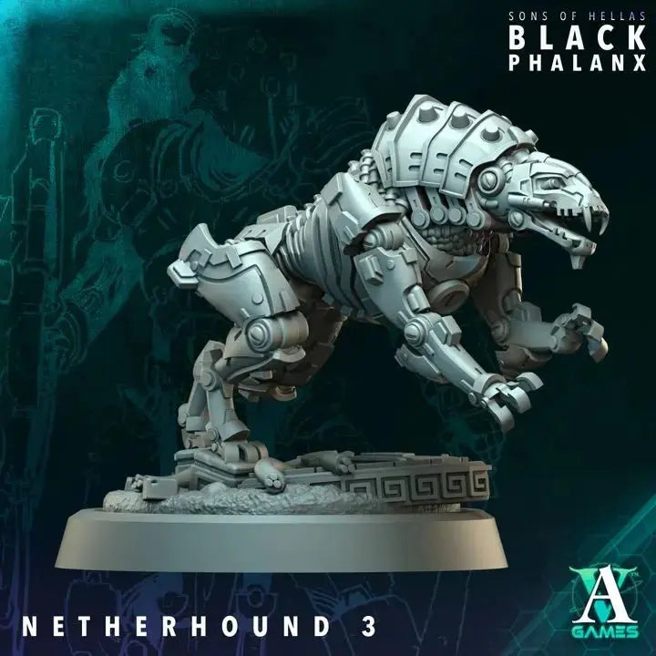 Netherhound Black Phalanx TTRPG Miniature Archvillain Games Sci-Fi