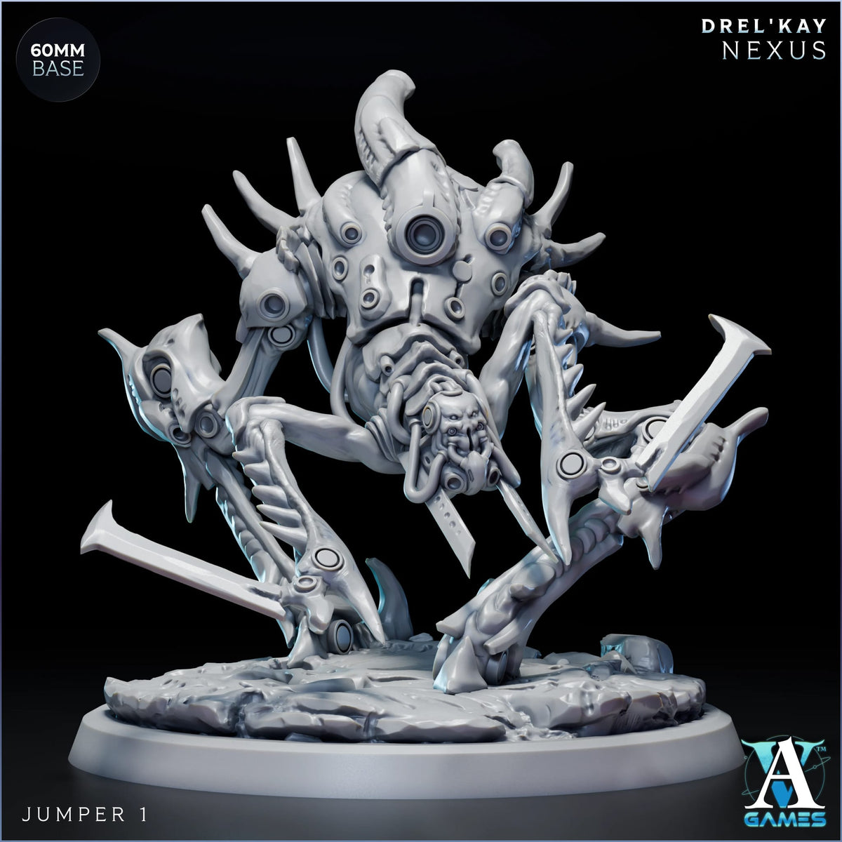 Jumper Drel’ Kay Nexus TTRPG Miniature Archvillain Games Sci-Fi