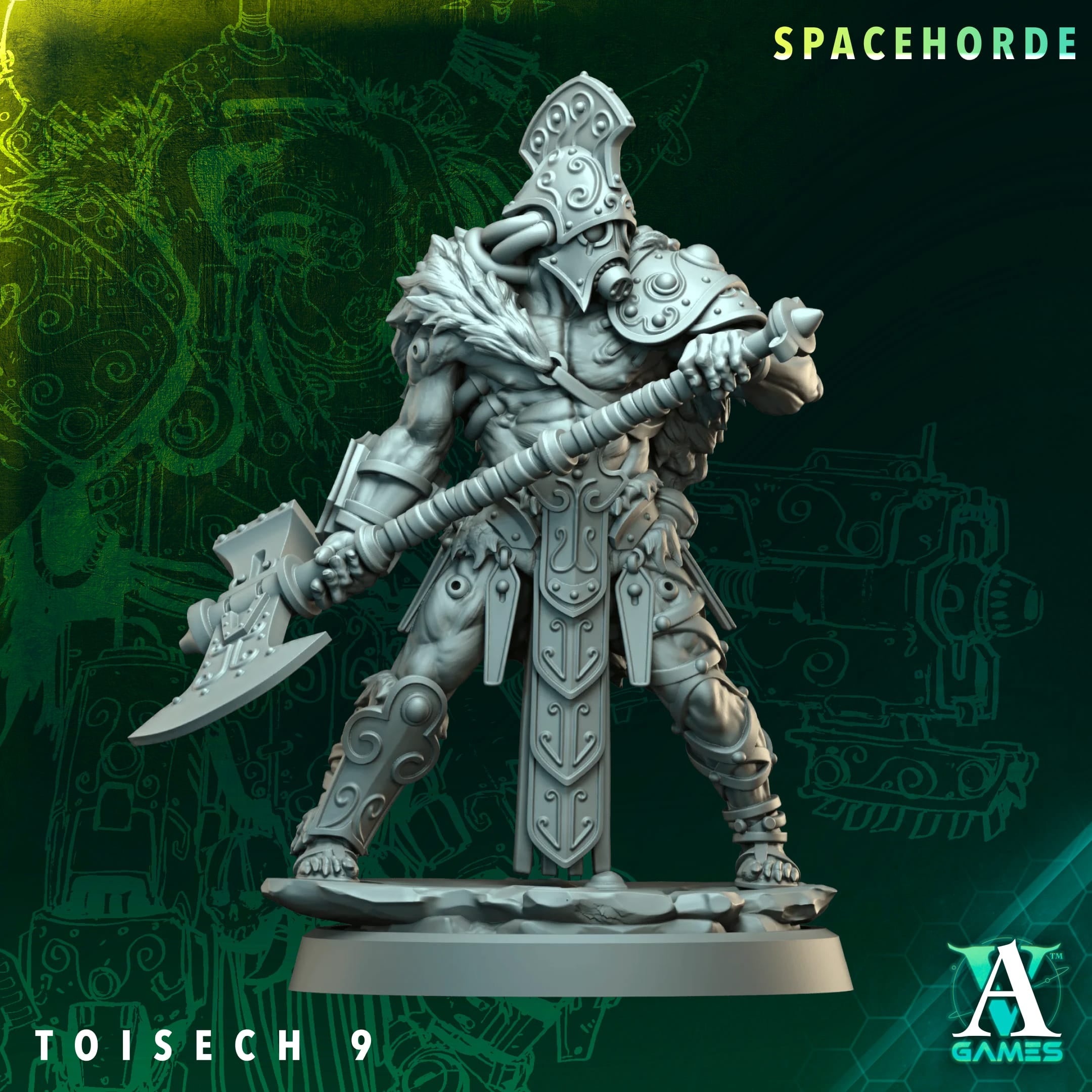 Toisech Spacehorde TTRPG Miniature Archvillain Games Sci-Fi