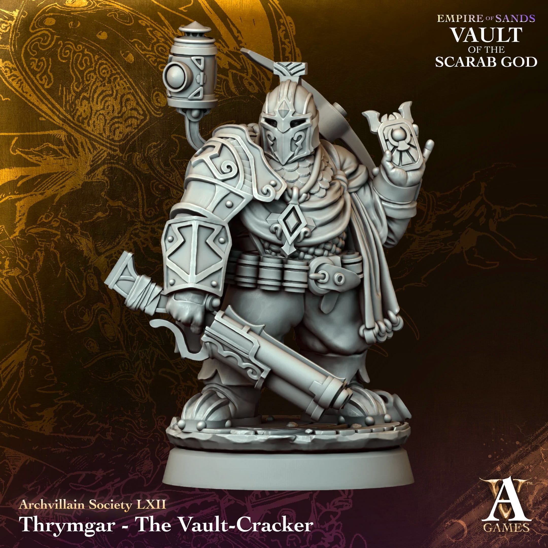 Thrymger Vault Cracker Vault of Sand TTRPG Miniature Archvillain Games Fantasy