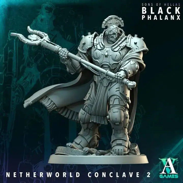 Netherworld Conclave / Savant Black Phalanx TTRPG Miniature Archvillain Games Sci-Fi