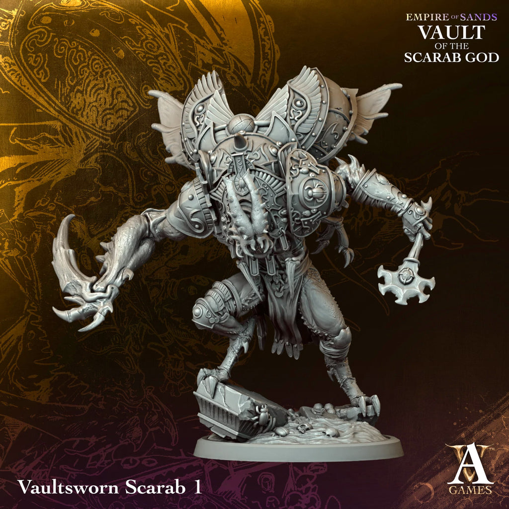 Vaultsworn Scarab Vault of Sand TTRPG Miniature Archvillain Games Fantasy