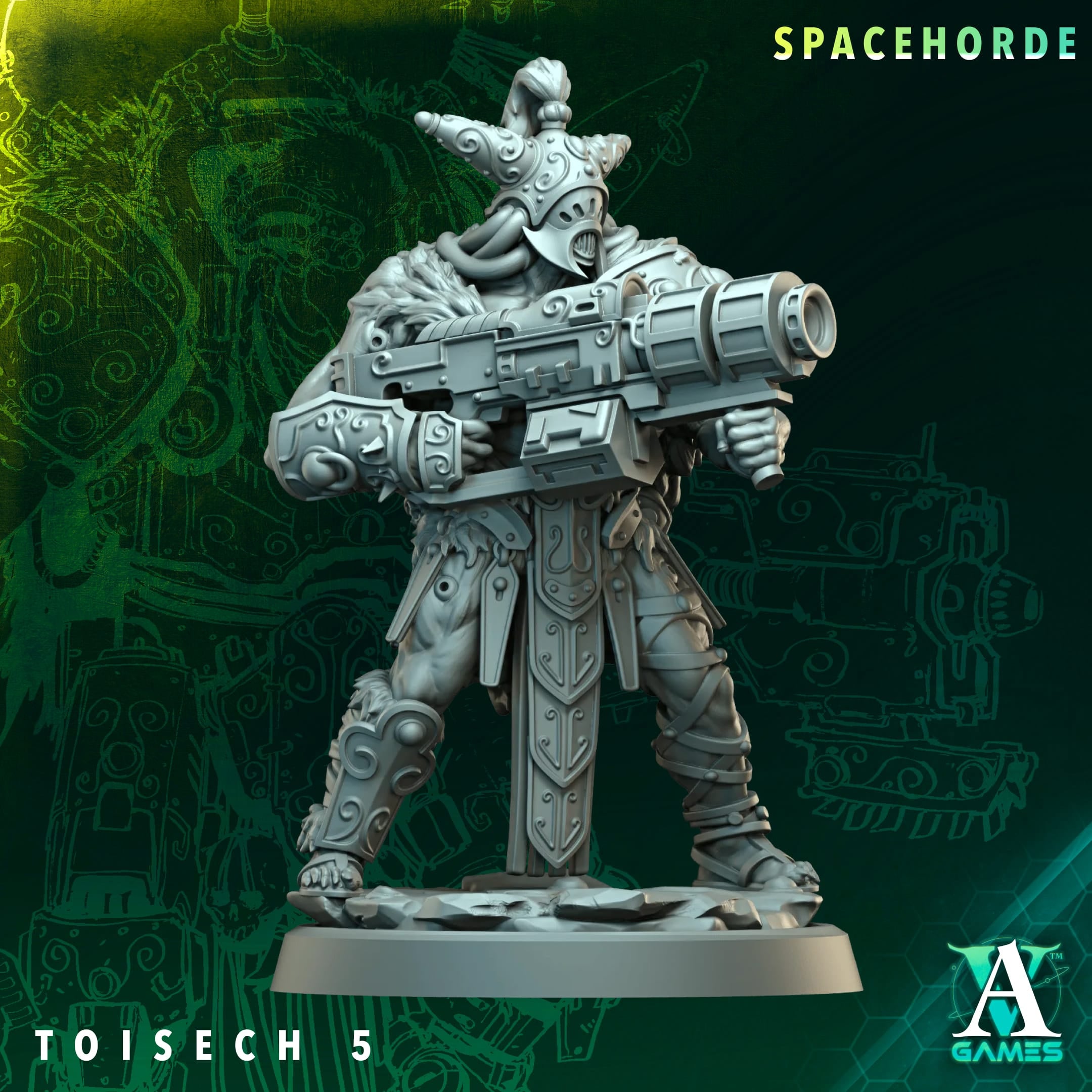 Toisech Spacehorde TTRPG Miniature Archvillain Games Sci-Fi