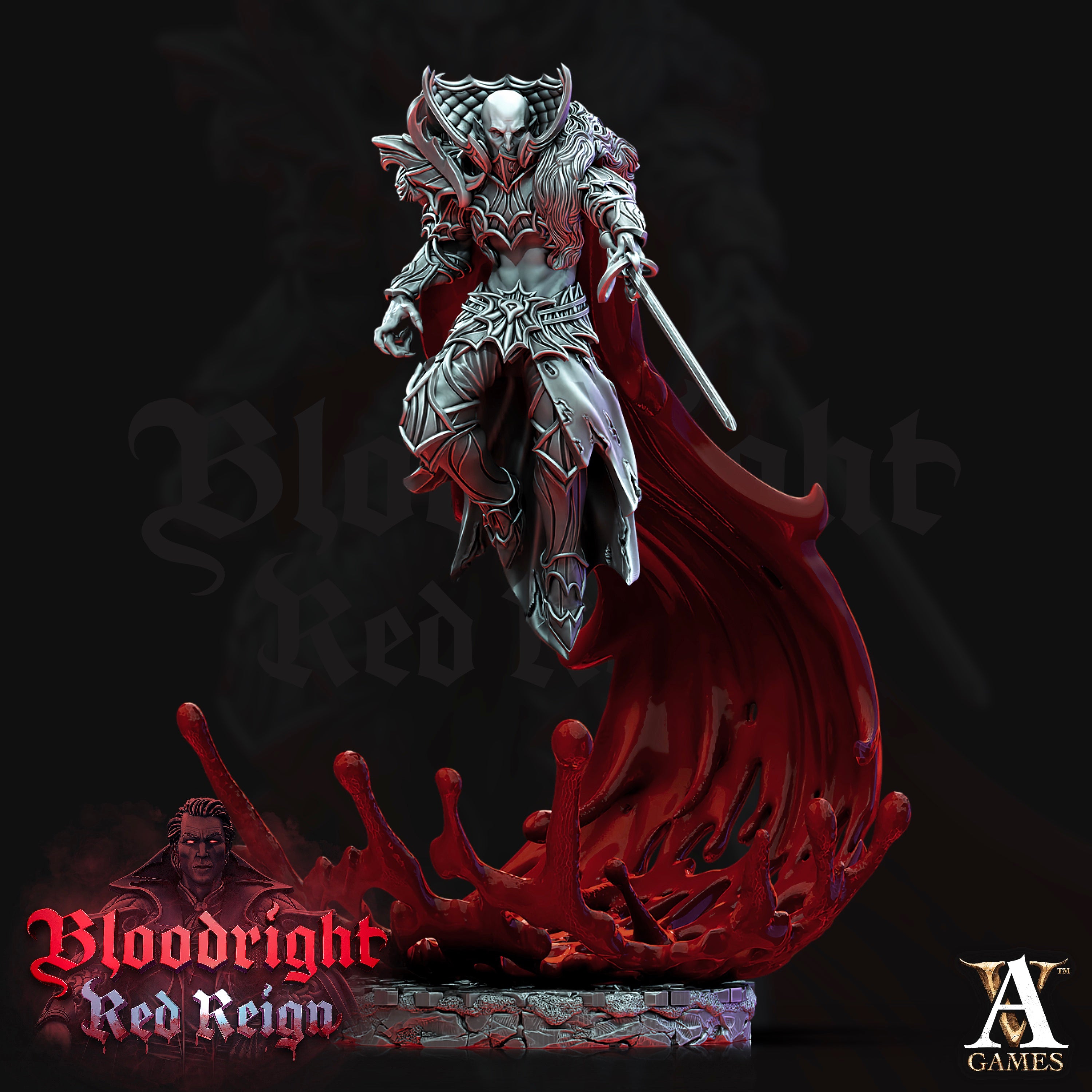 Bloodcloak Vampire TTRPG Miniature Archvillain Games Vampires