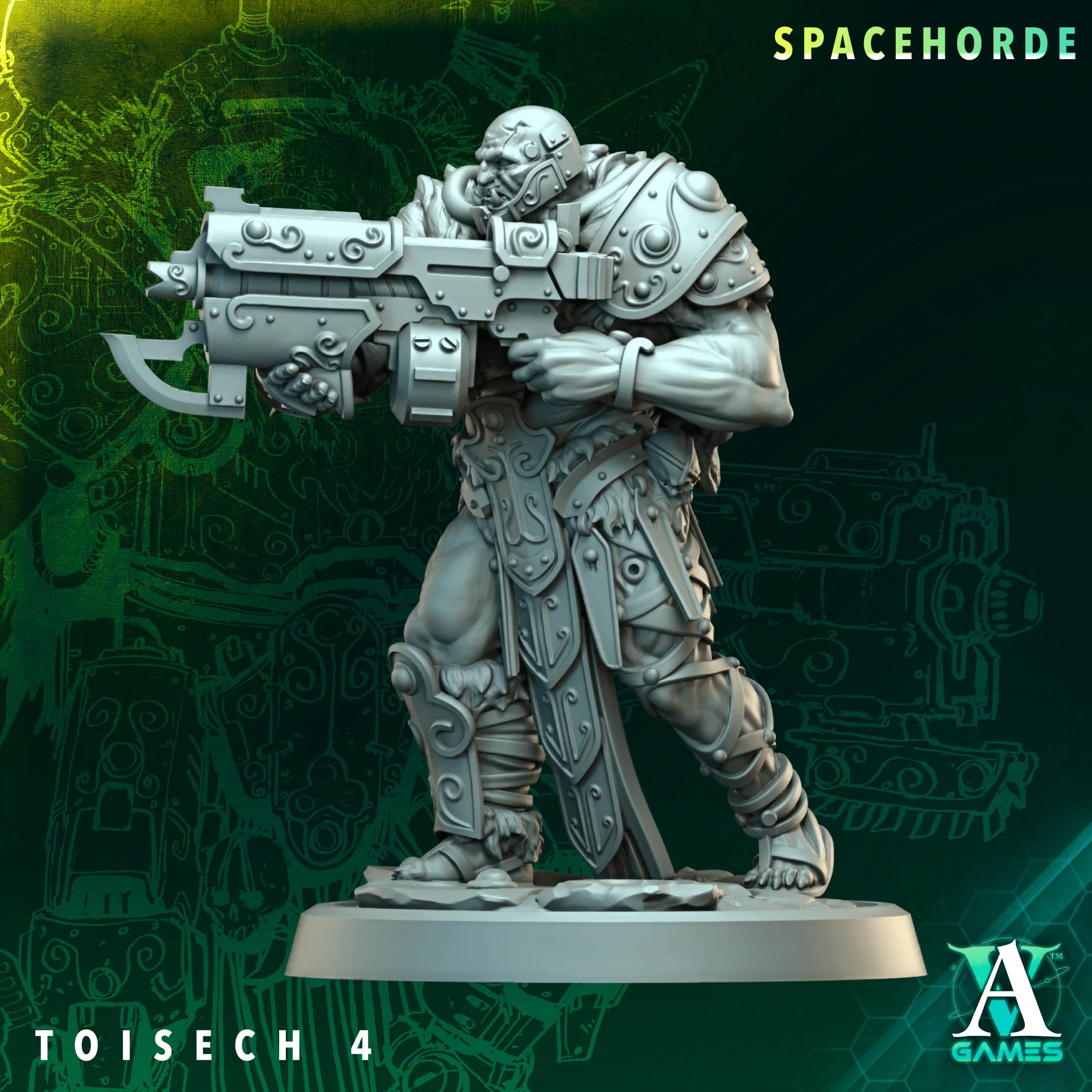 Toisech Spacehorde TTRPG Miniature Archvillain Games Sci-Fi