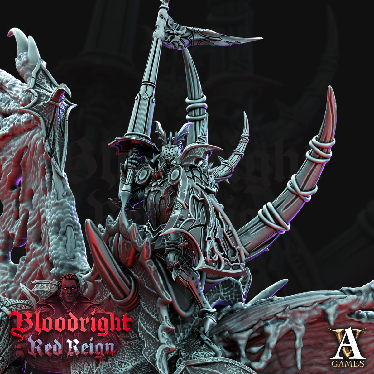 Dreadwing Vampire Boss TTRPG Miniature Archvillain Games Vampires