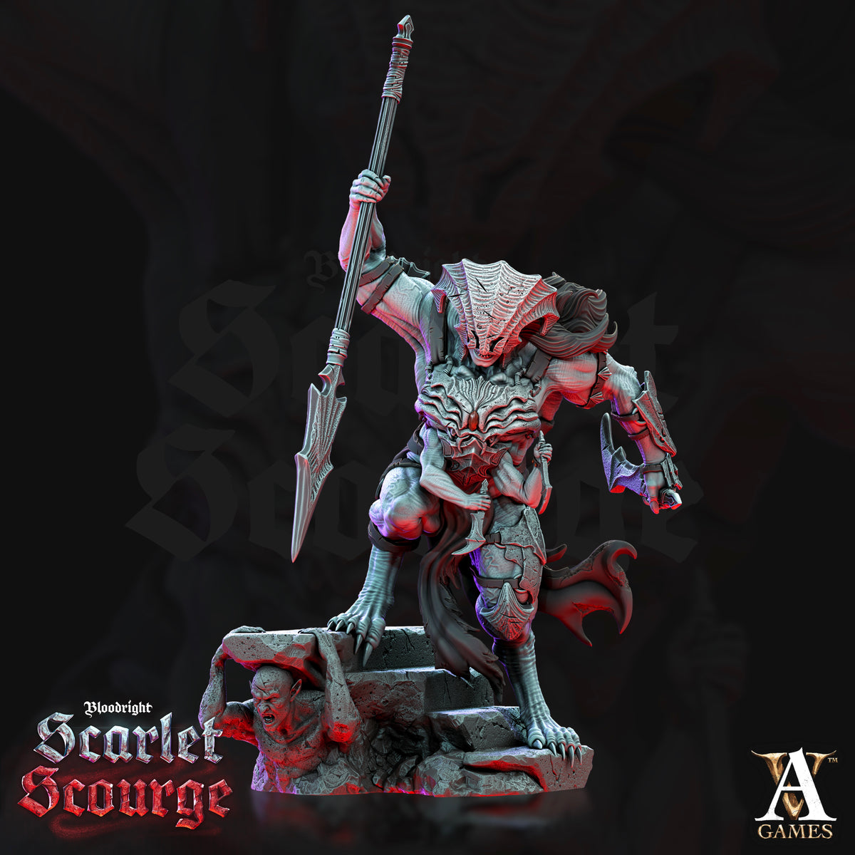 Frenzied Bloodspawn TTRPG Miniature Archvillain Games Vampires