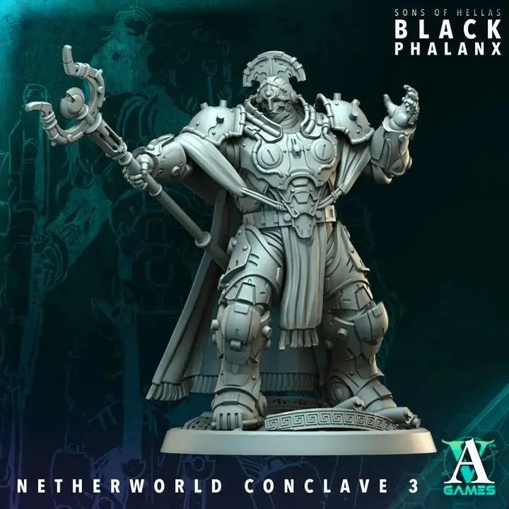 Netherworld Conclave / Savant Black Phalanx TTRPG Miniature Archvillain Games Sci-Fi