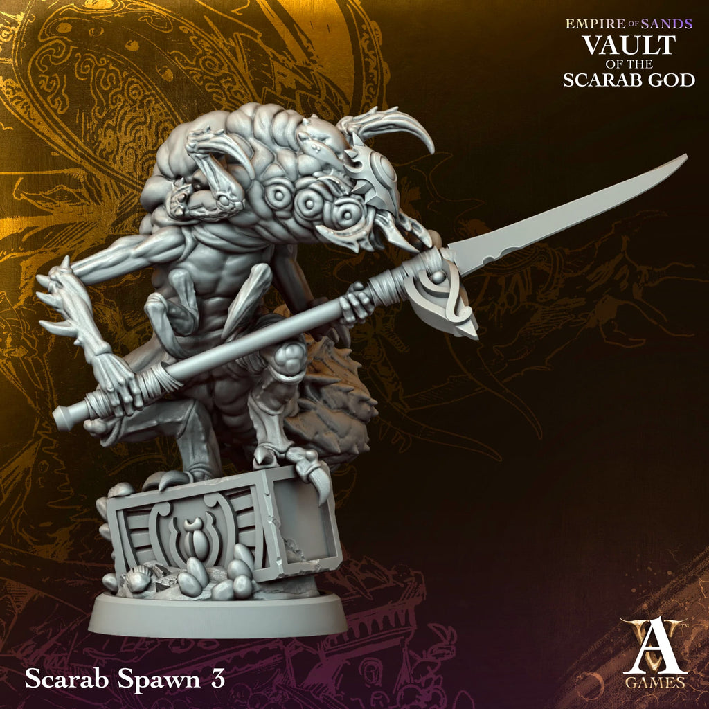 Scarab Spawn Vault of Sand TTRPG Miniature Archvillain Games Fantasy