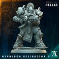 Myrmidon Destructor Sons of Hellas TTRPG Miniature Archvillain Games Sci-Fi