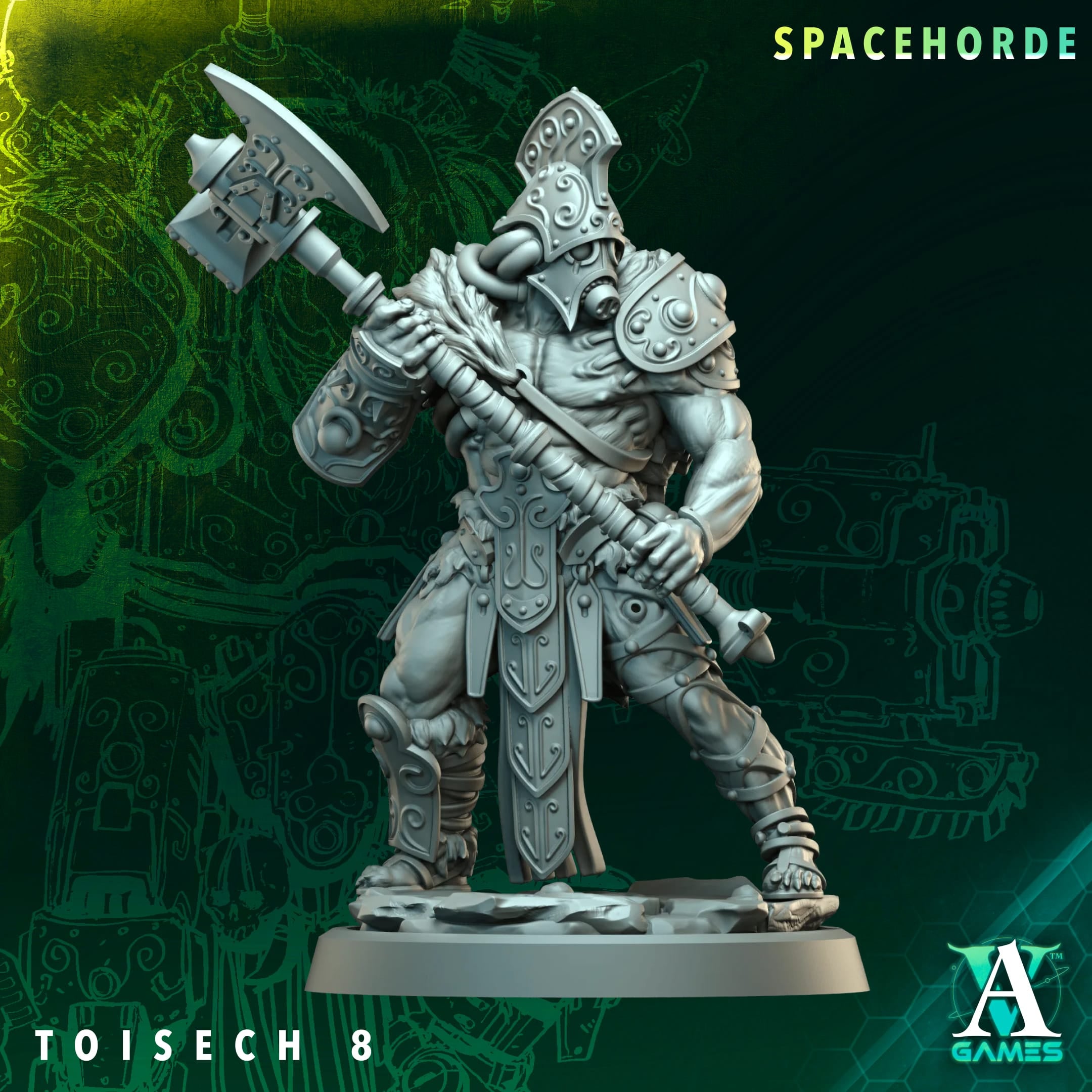Toisech Spacehorde TTRPG Miniature Archvillain Games Sci-Fi