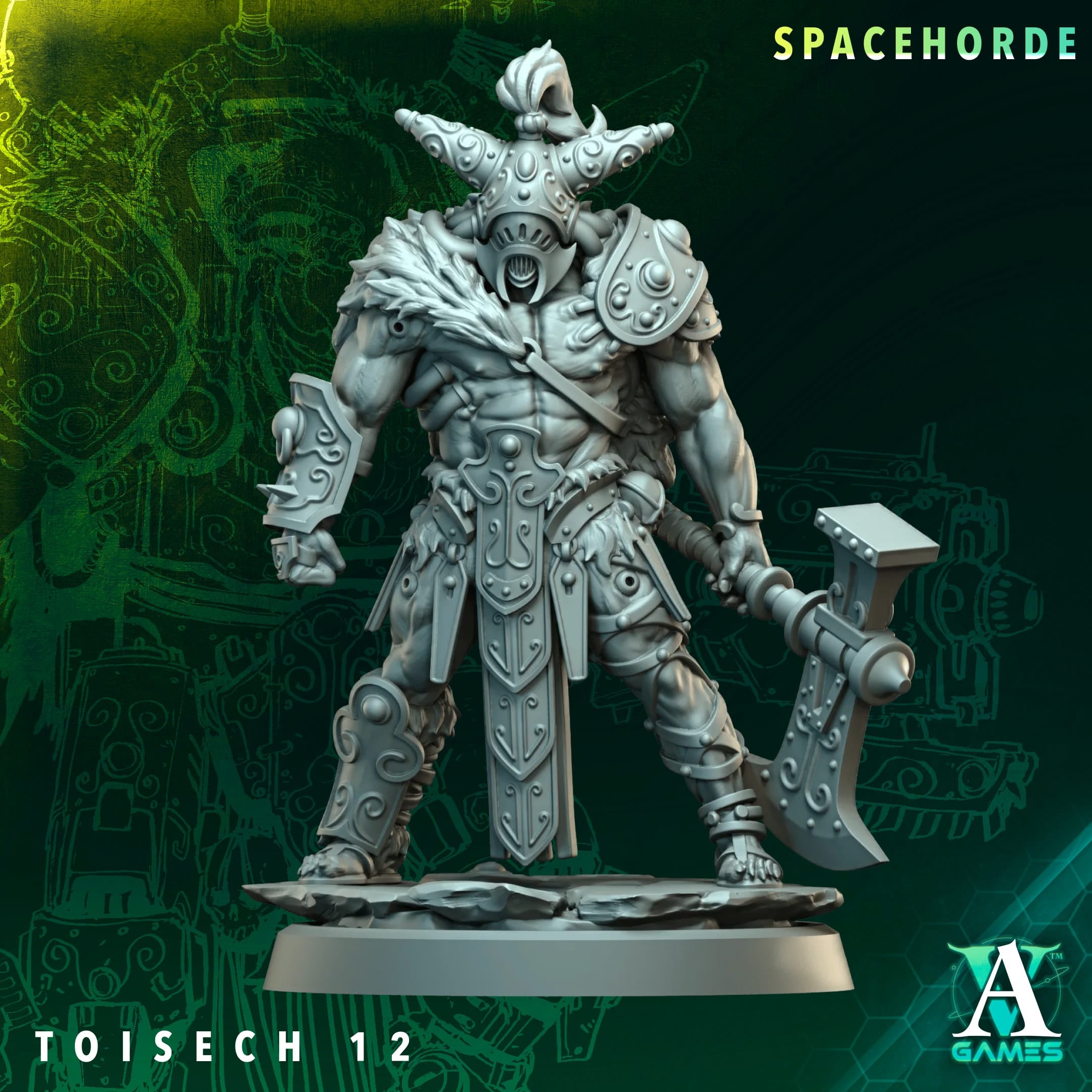 Toisech Spacehorde TTRPG Miniature Archvillain Games Sci-Fi