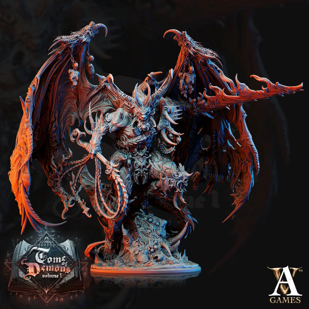 Armaros Chaos Incarnate TTRPG Boss Miniature Archvillain Games Demon