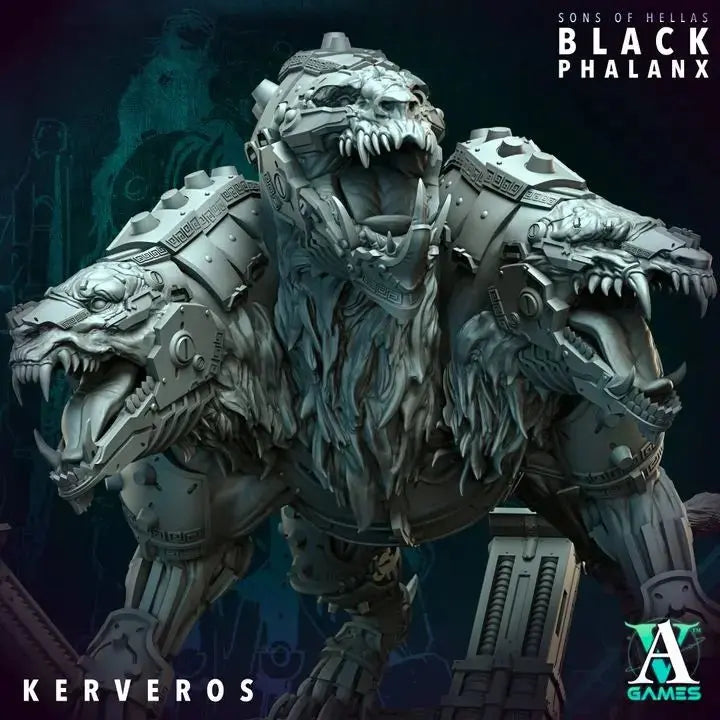Kerveros Black Phalanx Boss TTRPG Miniature Archvillain Games Sci-Fi