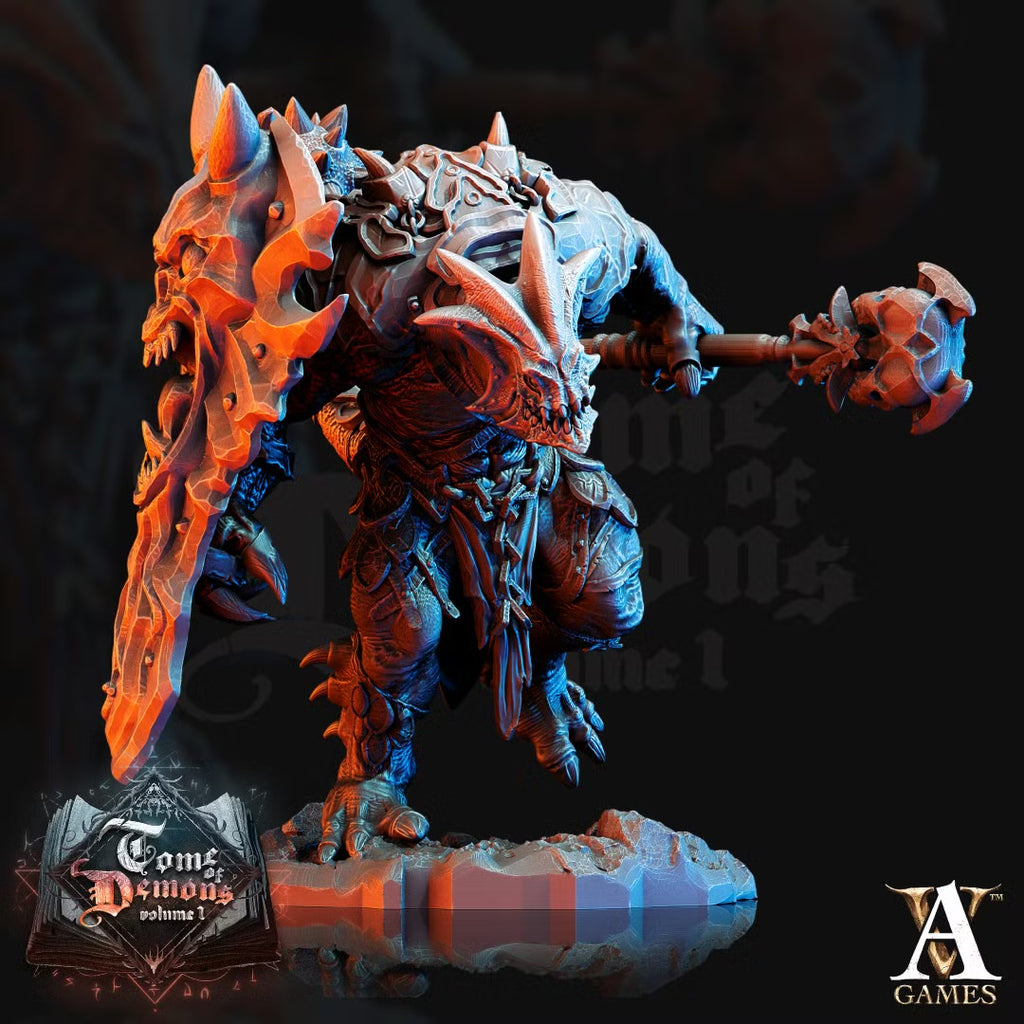 Outworld Vanguard Demonspawn TTRPG Miniature Archvillain Games Demons