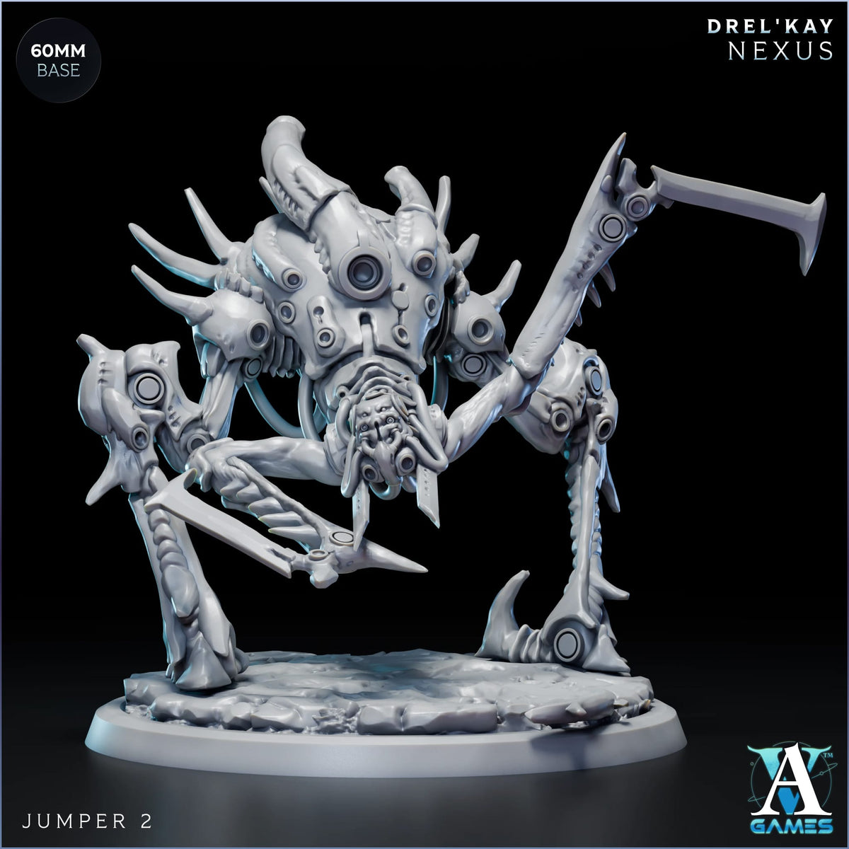 Jumper Drel’ Kay Nexus TTRPG Miniature Archvillain Games Sci-Fi