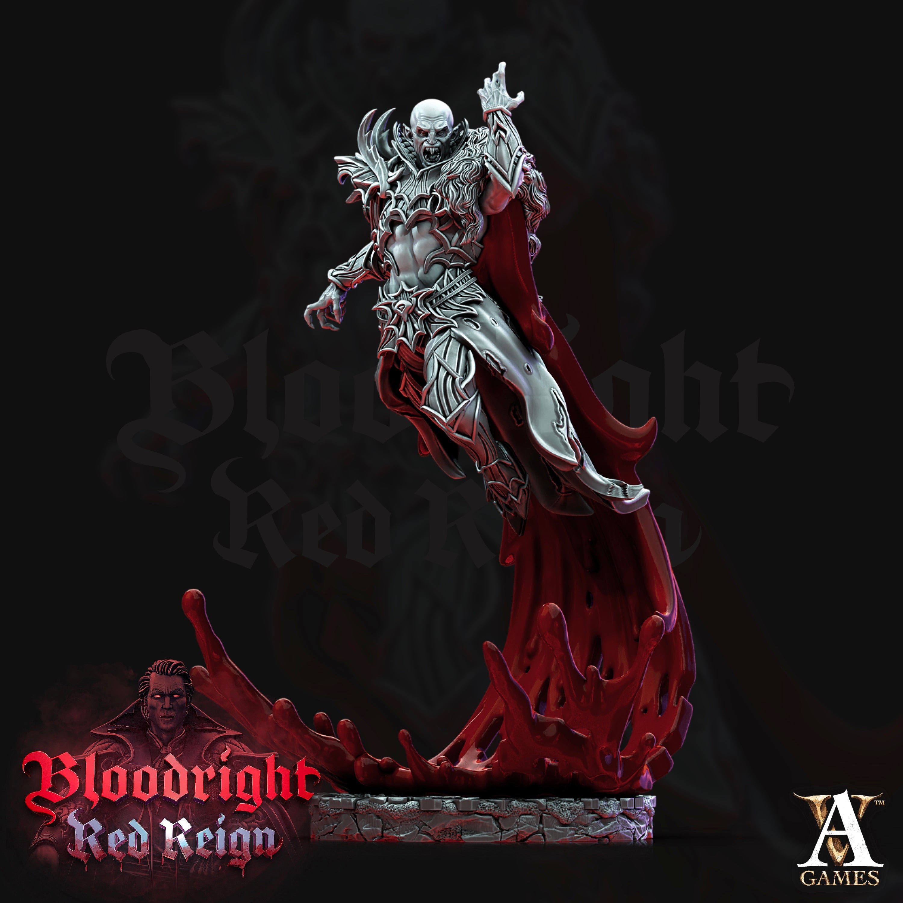 Bloodcloak Vampire TTRPG Miniature Archvillain Games Vampires