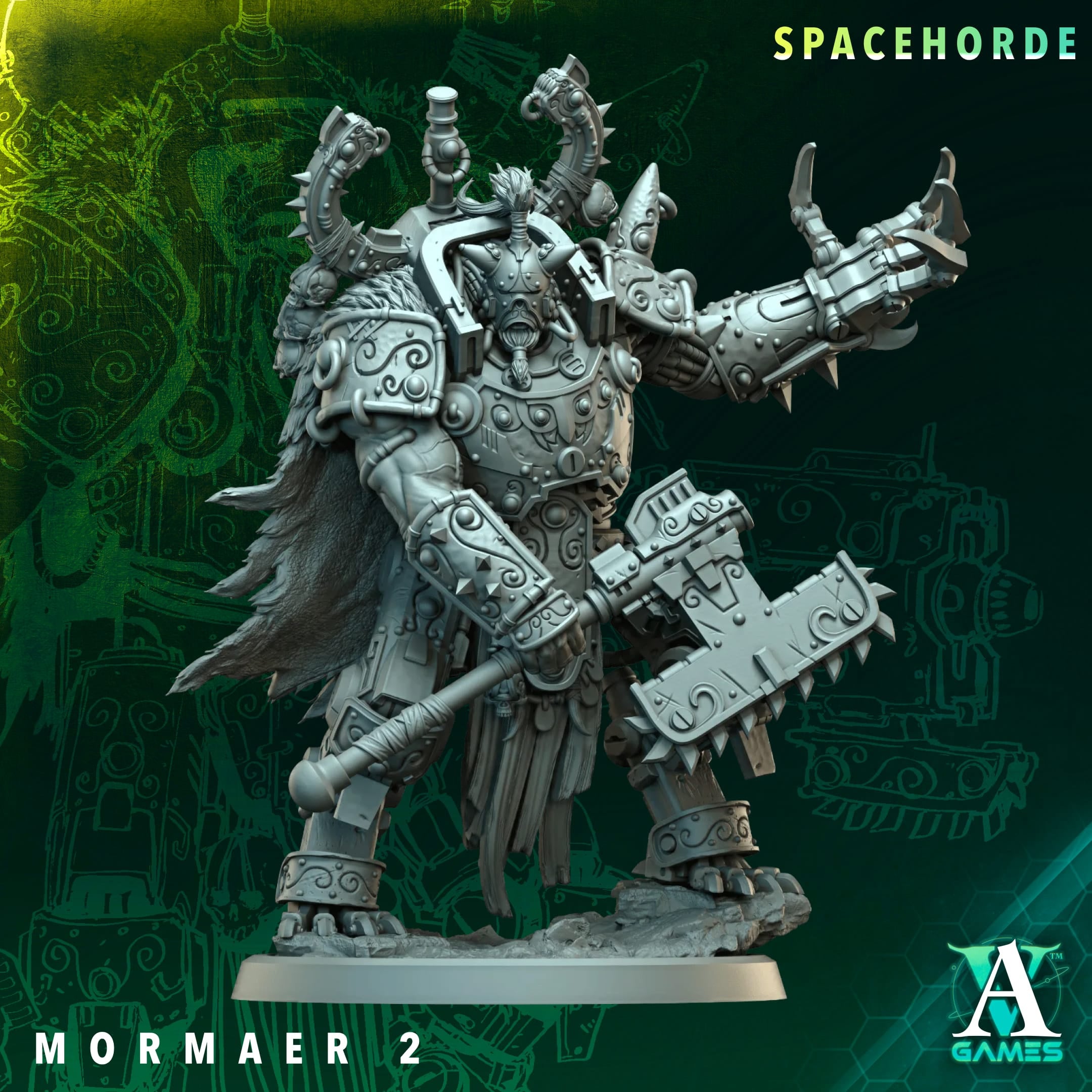 Mormaer Spacehorde TTRPG Miniature Archvillain Games Sci-Fi