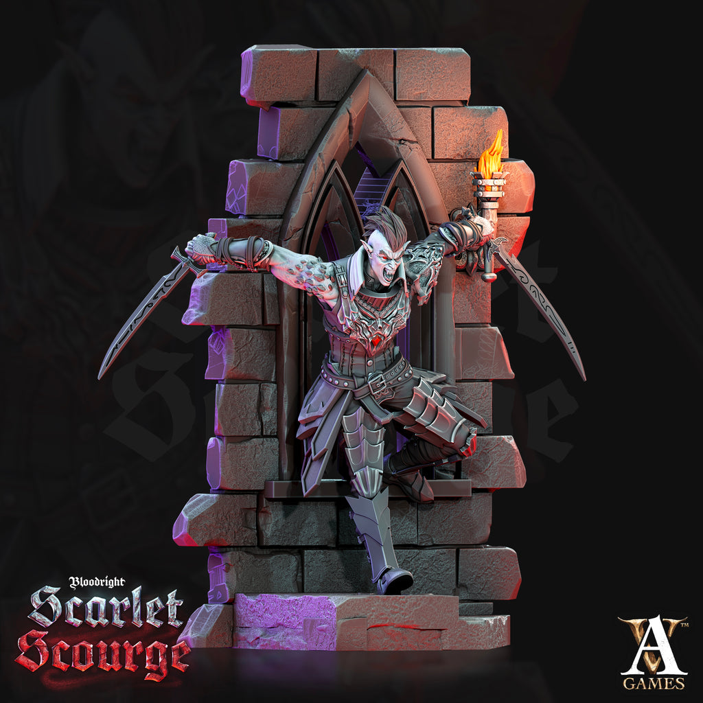 Bloodspawn Templar Vampire TTRPG Miniature Archvillain Games Vampires