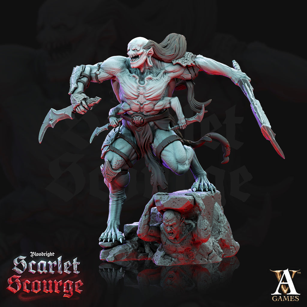 Frenzied Bloodspawn TTRPG Miniature Archvillain Games Vampires